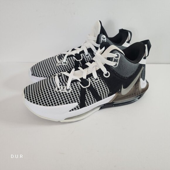 Nike Other - Nike LeBron Witness 7 VII Basketball Shoes Sz 8.5 DM1123-100 Black White Lace Up